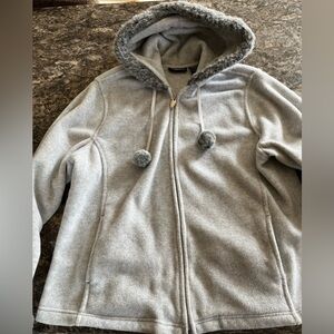Women’s gray hooded jacket